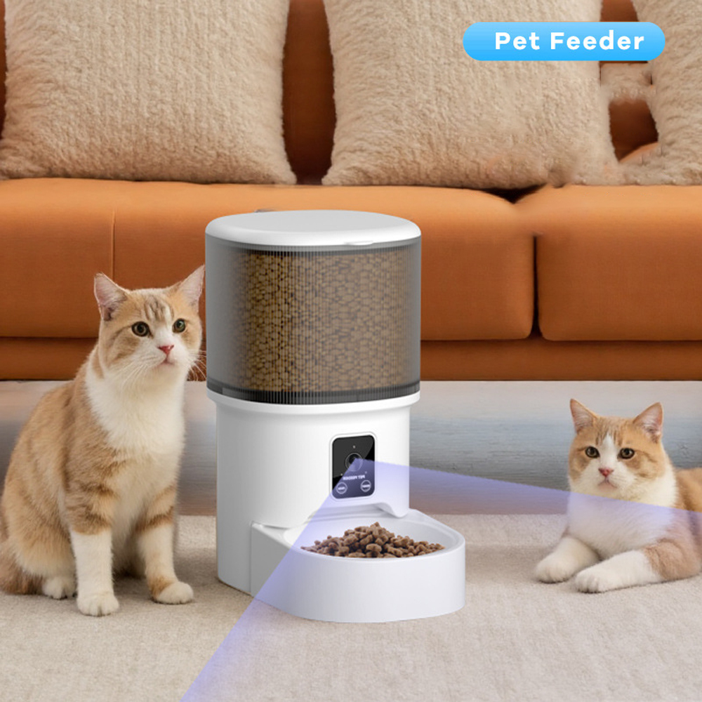 Kitchen Appliances Video - 4L large capacity cat feeder, intelligent