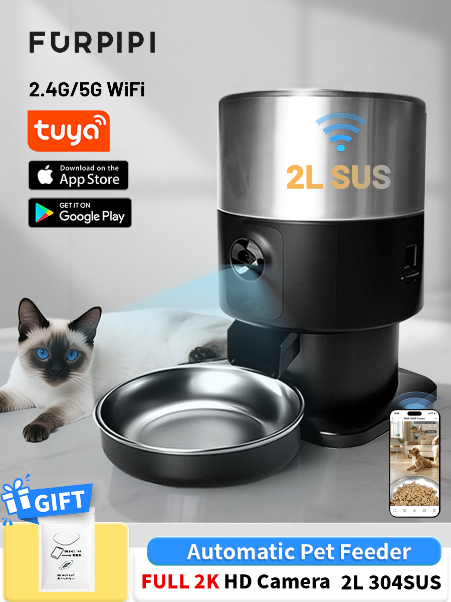 Kitchen Appliances Video - Furpipi Automatic Cat Feeder with Full