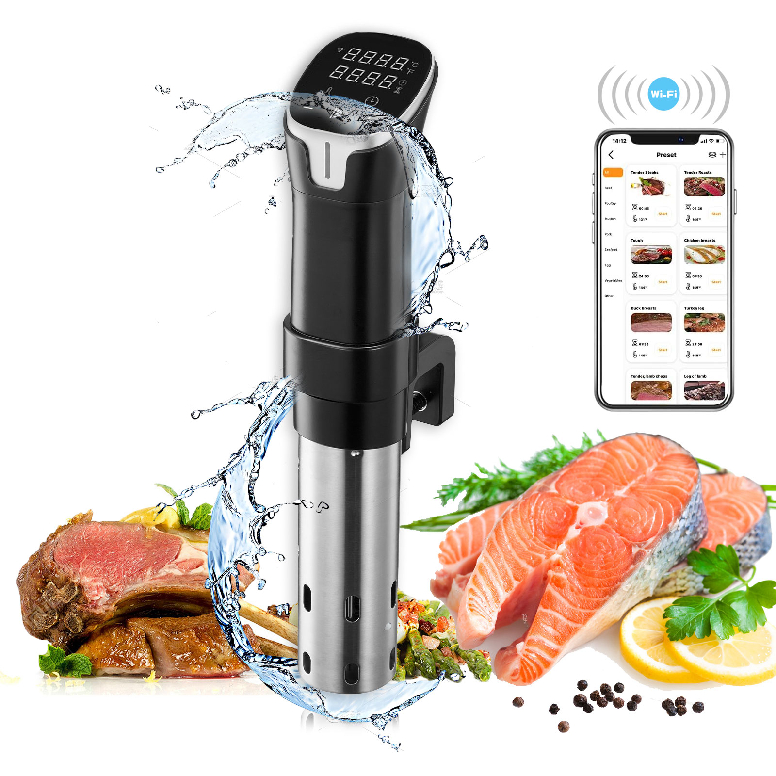 Sous Vide Immersion - 2.4G WIFI Sous Vide Cooker Gison