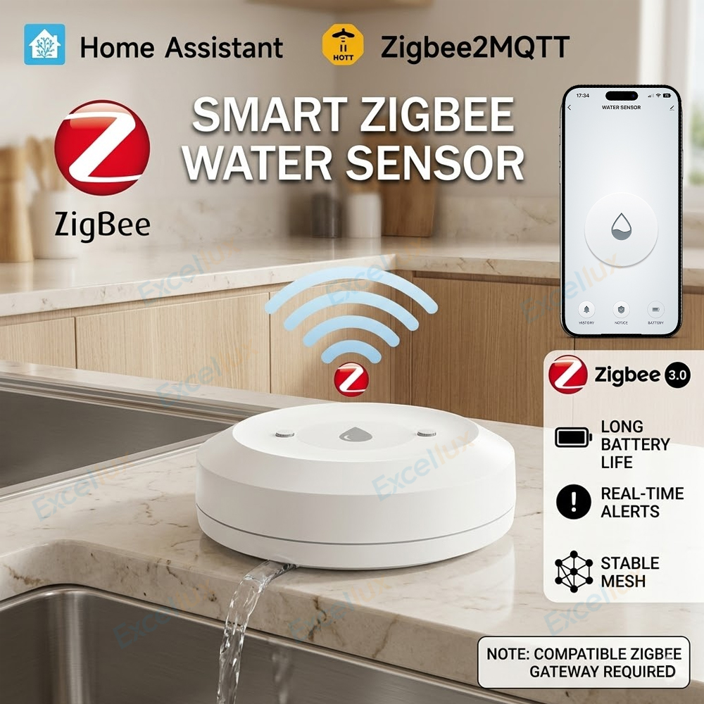 Kitchen Appliances Video - Zigbee Water Sensor Leak Flood Detector