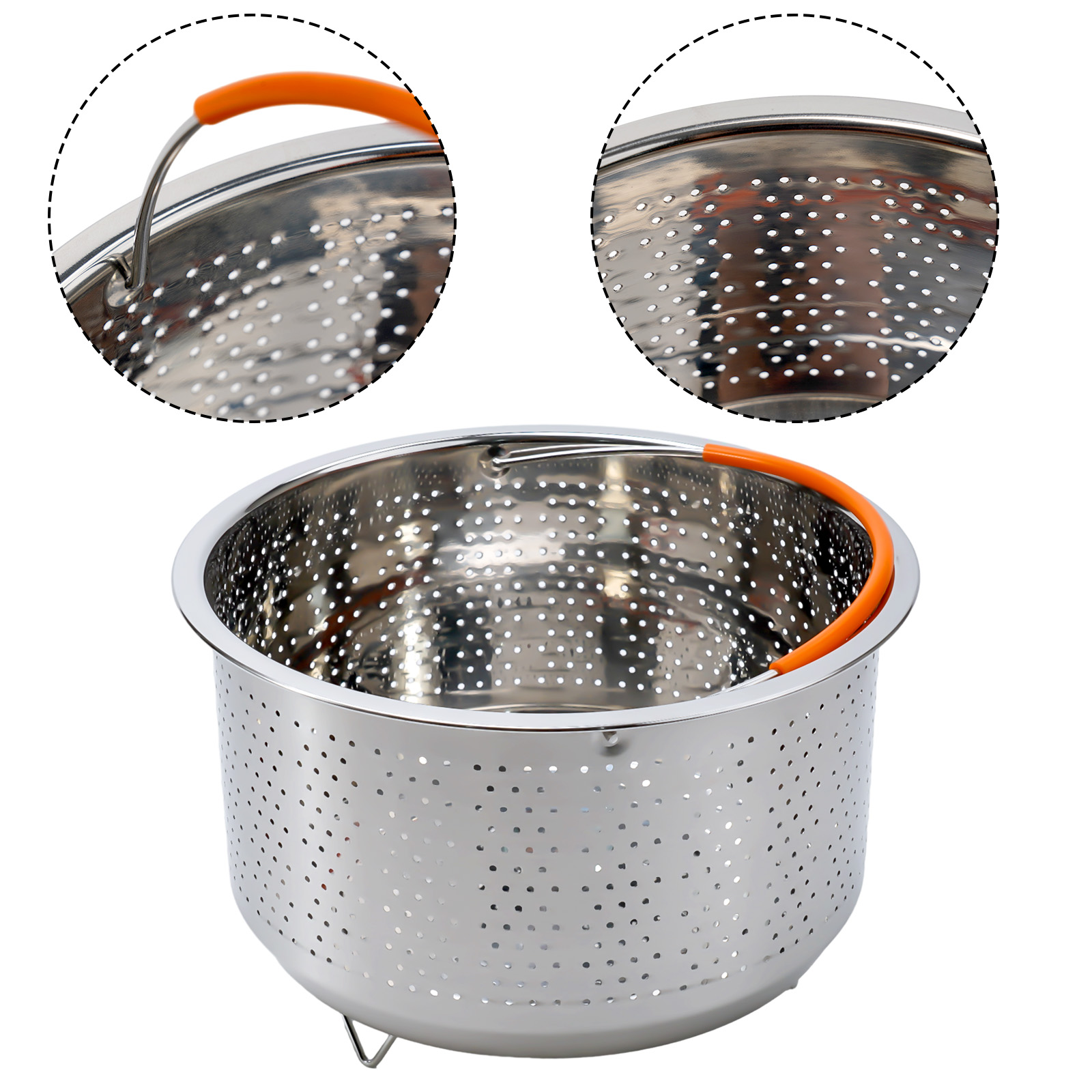 Stainless Steel Steamer Basket - Instant Pot Pressure Cooker avaliação e preço