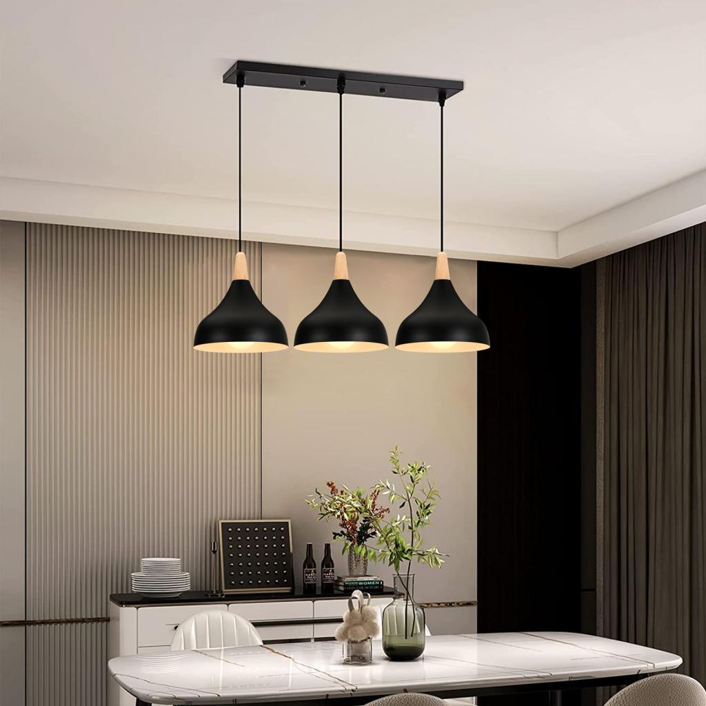 Nordic Wood LED Pendant Lights - Kitchen Appliances In White avaliação e preço