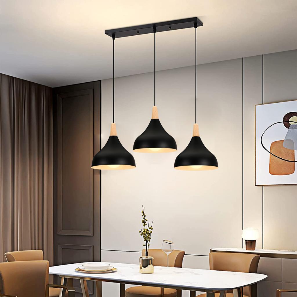 Nordic Wood LED Pendant Lights - Kitchen Appliances In White avaliação e preço