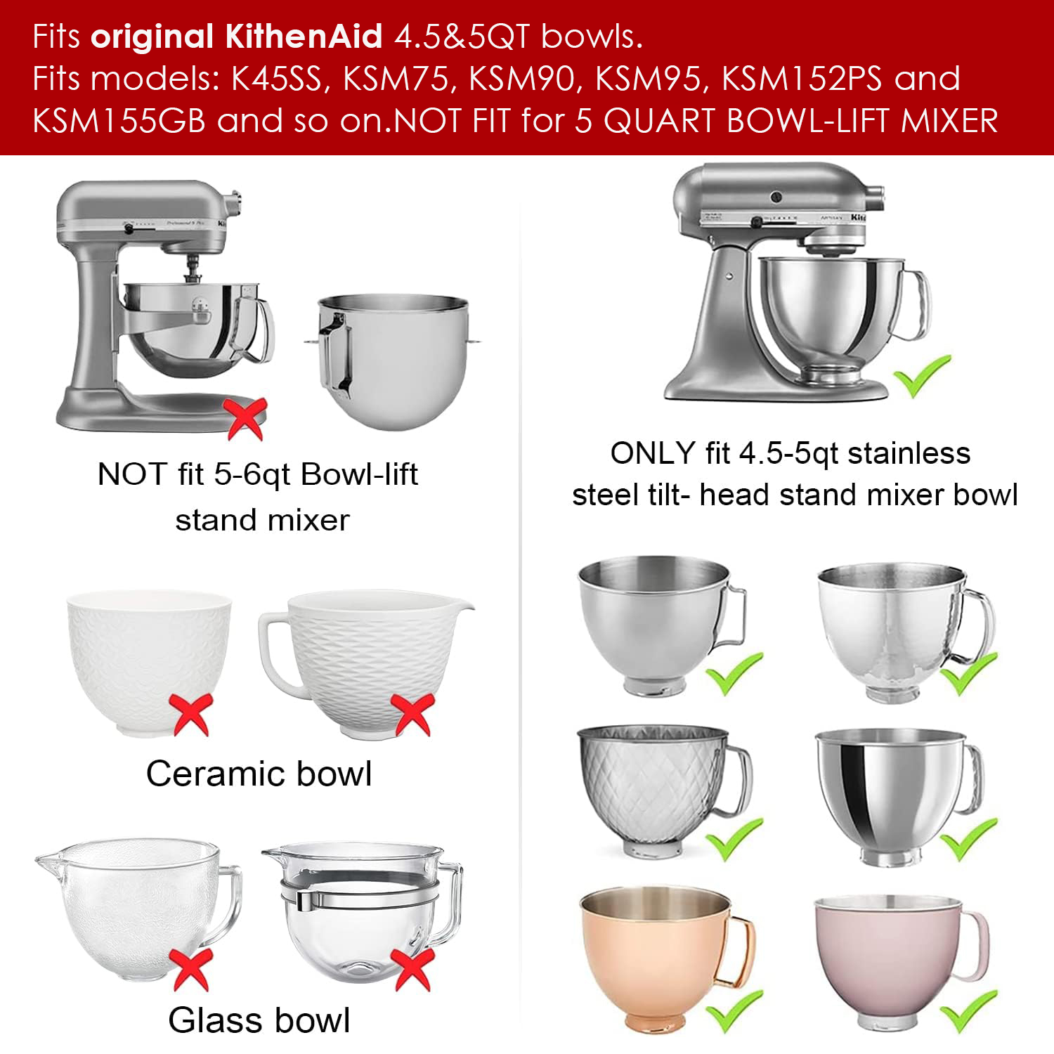 1pcs/2pcs Mixers Bowl Covers f - Kitchen Appliances Kitchenaid avaliação e preço