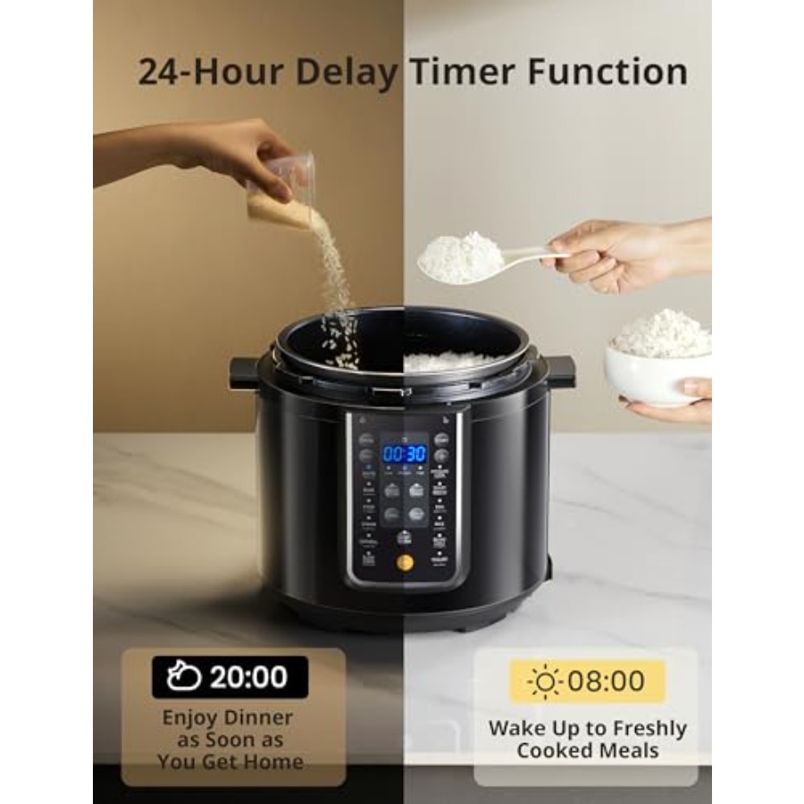 12-in-1 Electric Pressure Cook - Instant Pot Pressure Cooker avaliação e preço