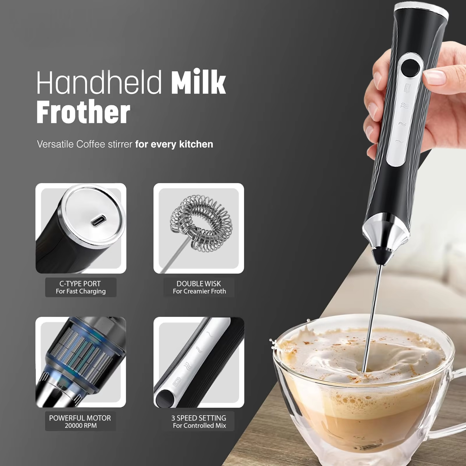 Electric milk frother, milk co - Kitchen Appliances Integrated avaliação e preço