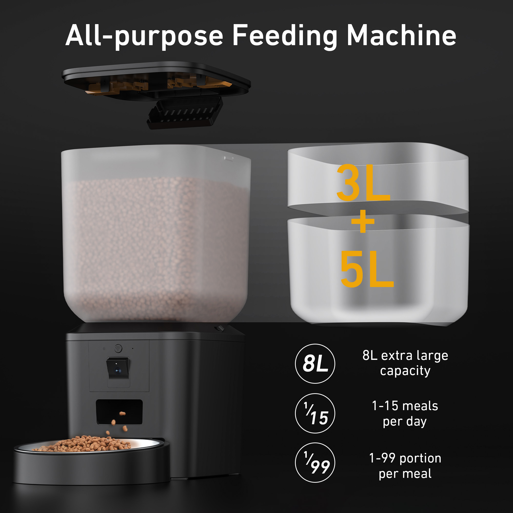 8L Automatic Cat Feeder With 1 - Kitchen Appliances Video avaliação e preço