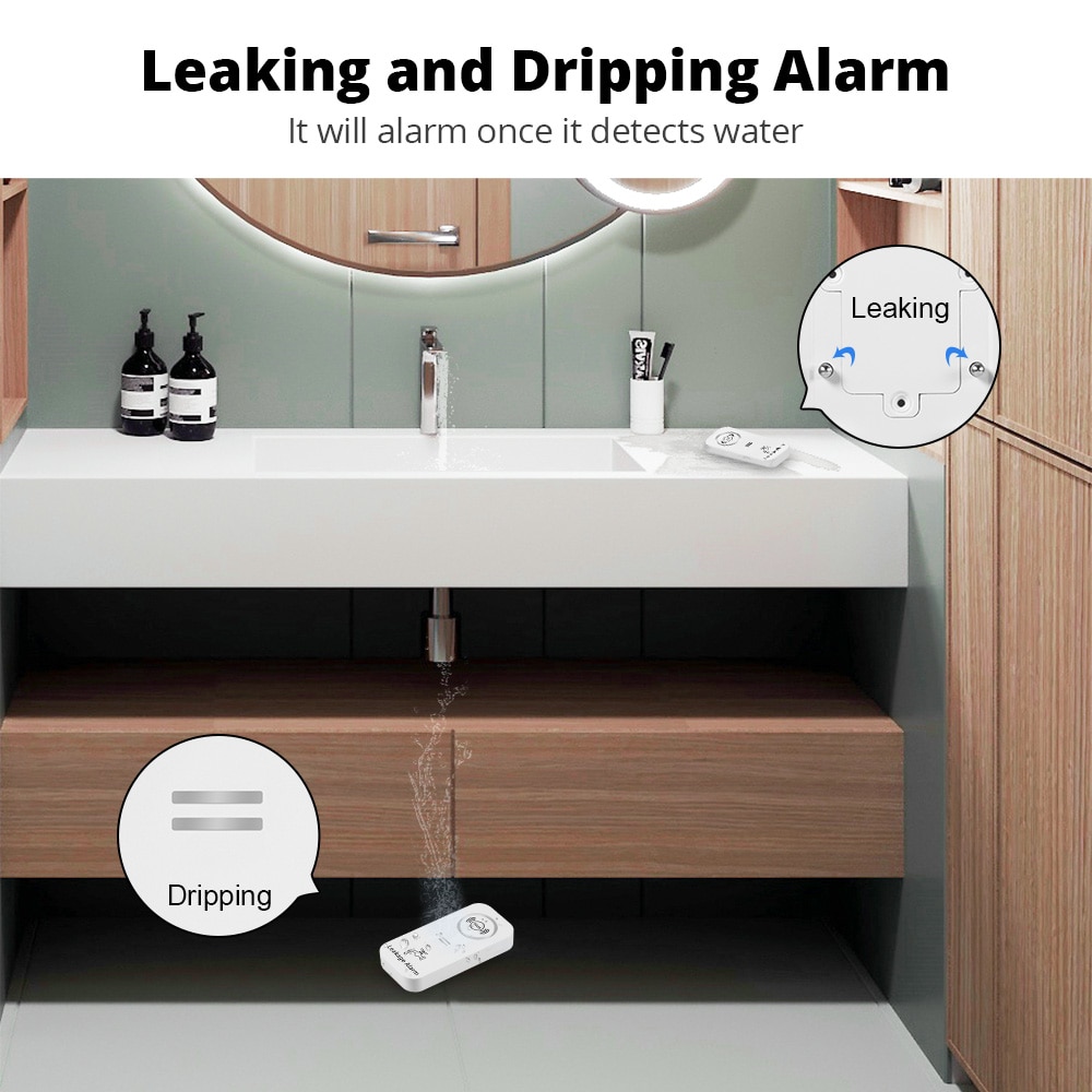 KERUI Wireless Water Sensor 90 - Kitchen Appliances Video avaliação e preço