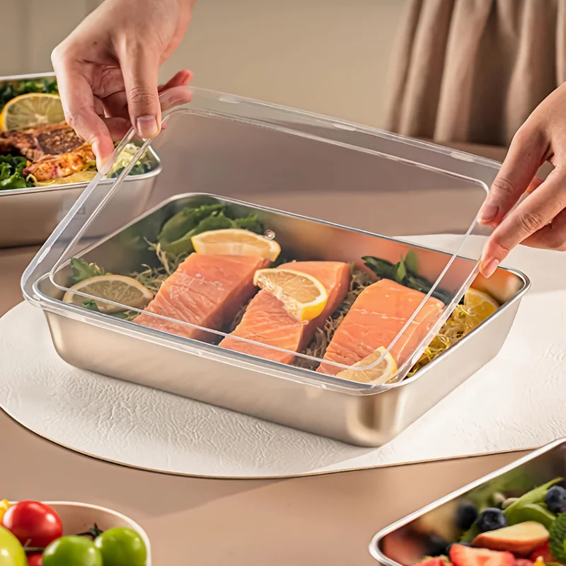 3pcs Stainless Steel Food Cont - Kitchen Appliances Store avaliação e preço