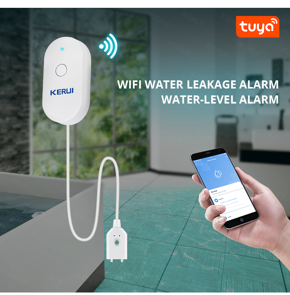 KERUI Smart  WiFi Water Sensor - Kitchen Appliances Video avaliação e preço