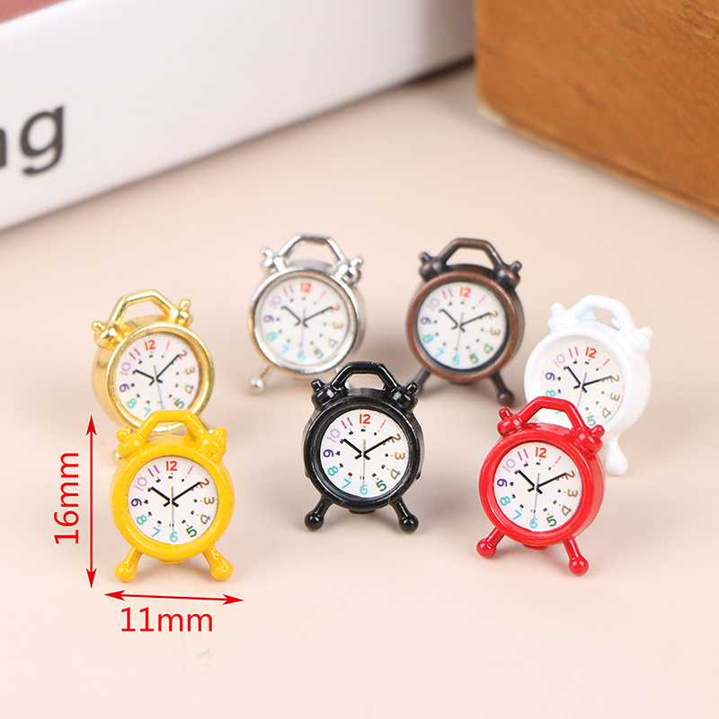 1PC 1:12 Scale Alarm Clock Dol - Kitchen Appliances Store avaliação e preço