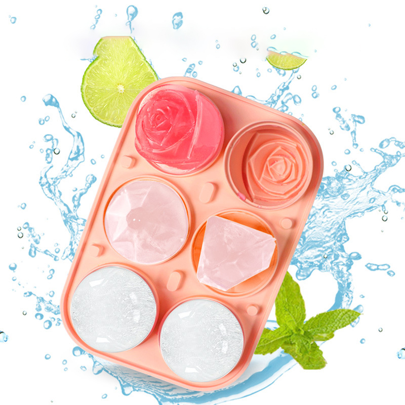 3D Rose Diamond Round Ice Cube - Kitchen Appliances And Utensils avaliação e preço