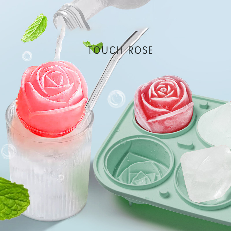 3D Rose Diamond Round Ice Cube - Kitchen Appliances And Utensils avaliação e preço