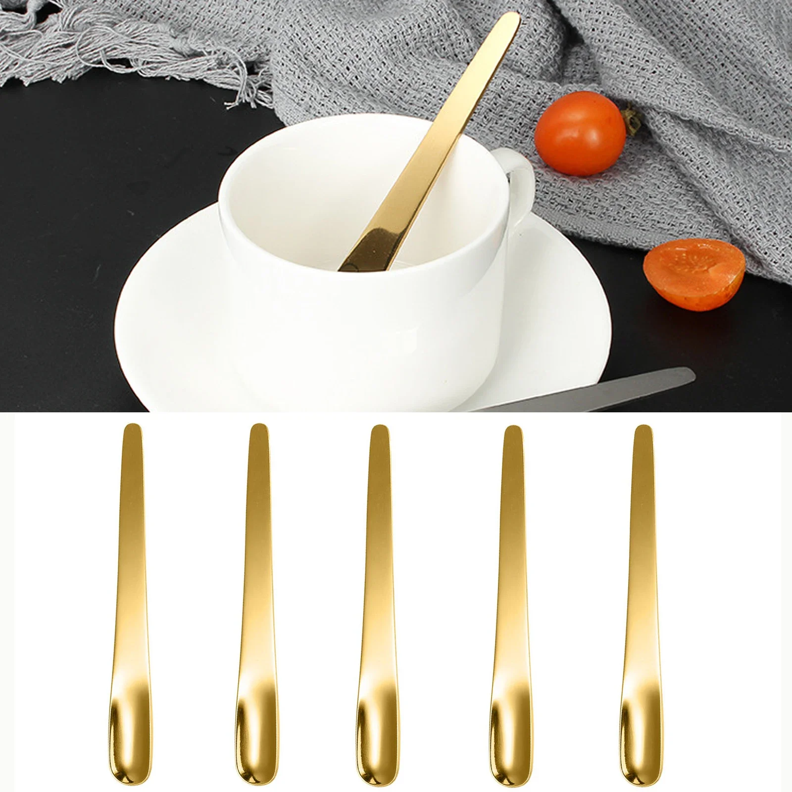 5PCS Coffee Spoon Stainless St - Kitchen Appliances Integrated avaliação e preço