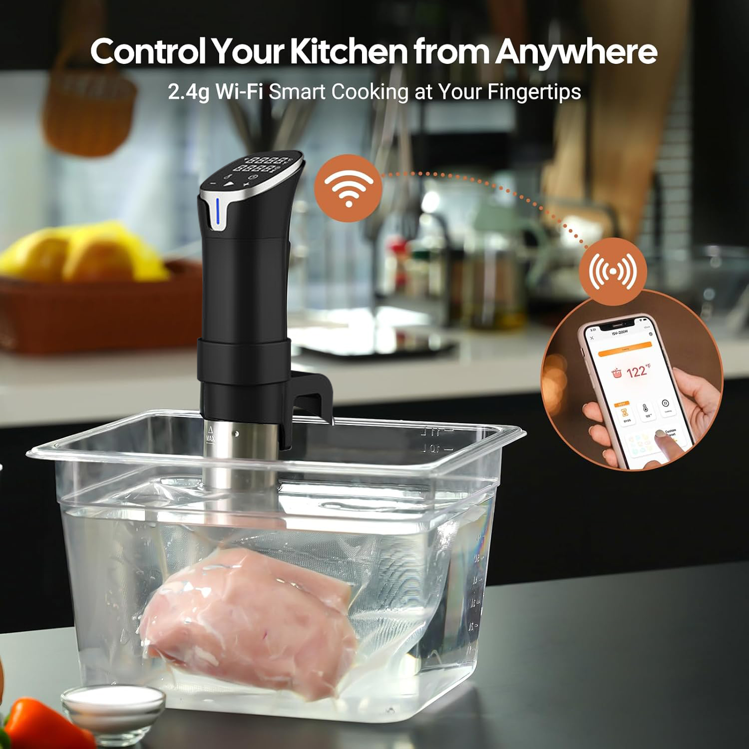 2.4G WIFI Sous Vide Cooker Gis - Sous Vide Immersion avaliação e preço