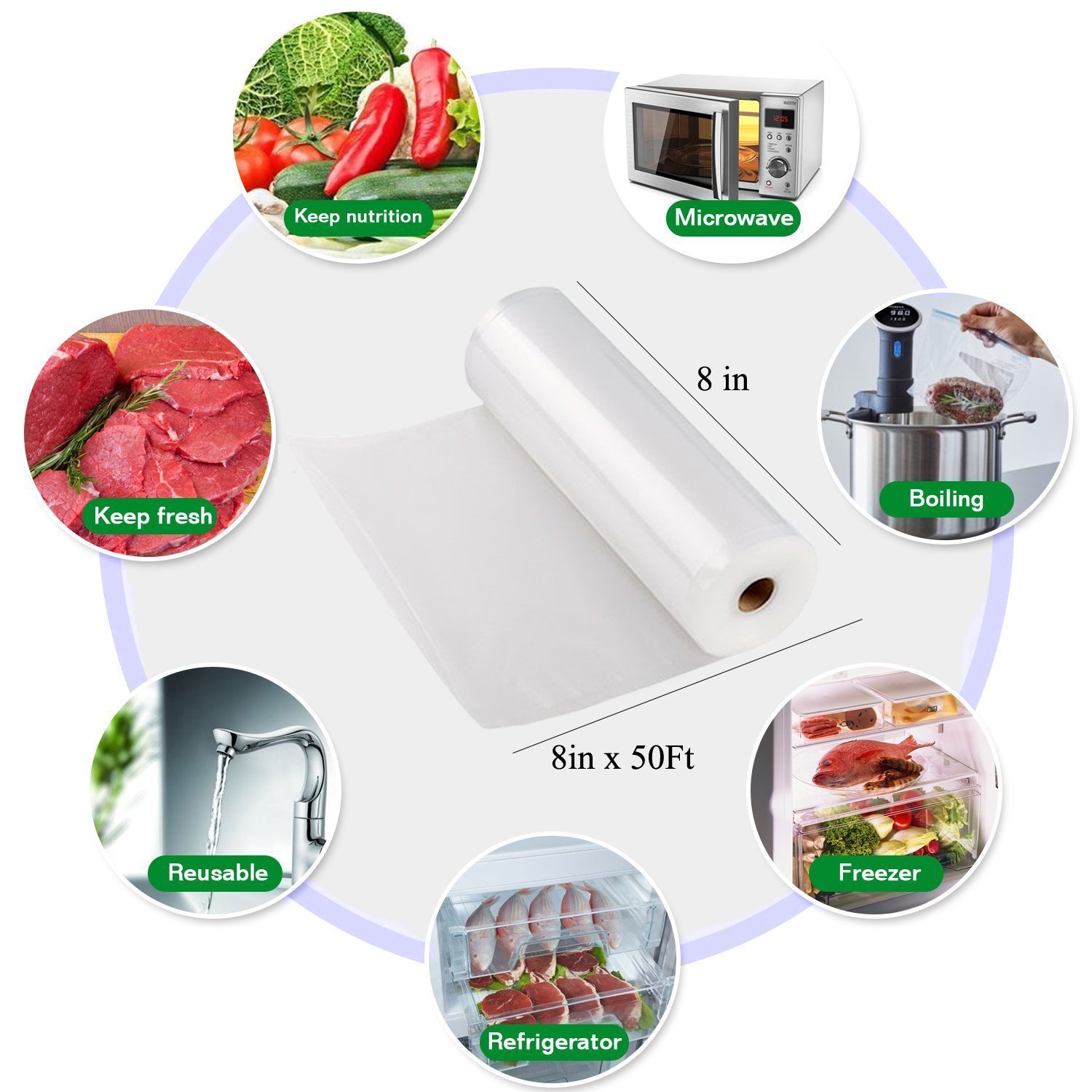 Sous Vide Roll Bags For Vacuum - Sous Vide Immersion avaliação e preço