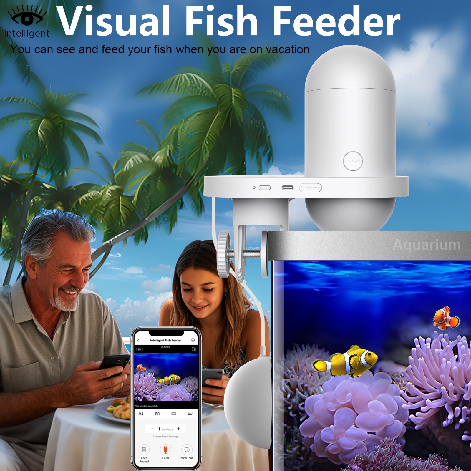 Automatic Fish Feeder With Cam - Kitchen Appliances Video avaliação e preço