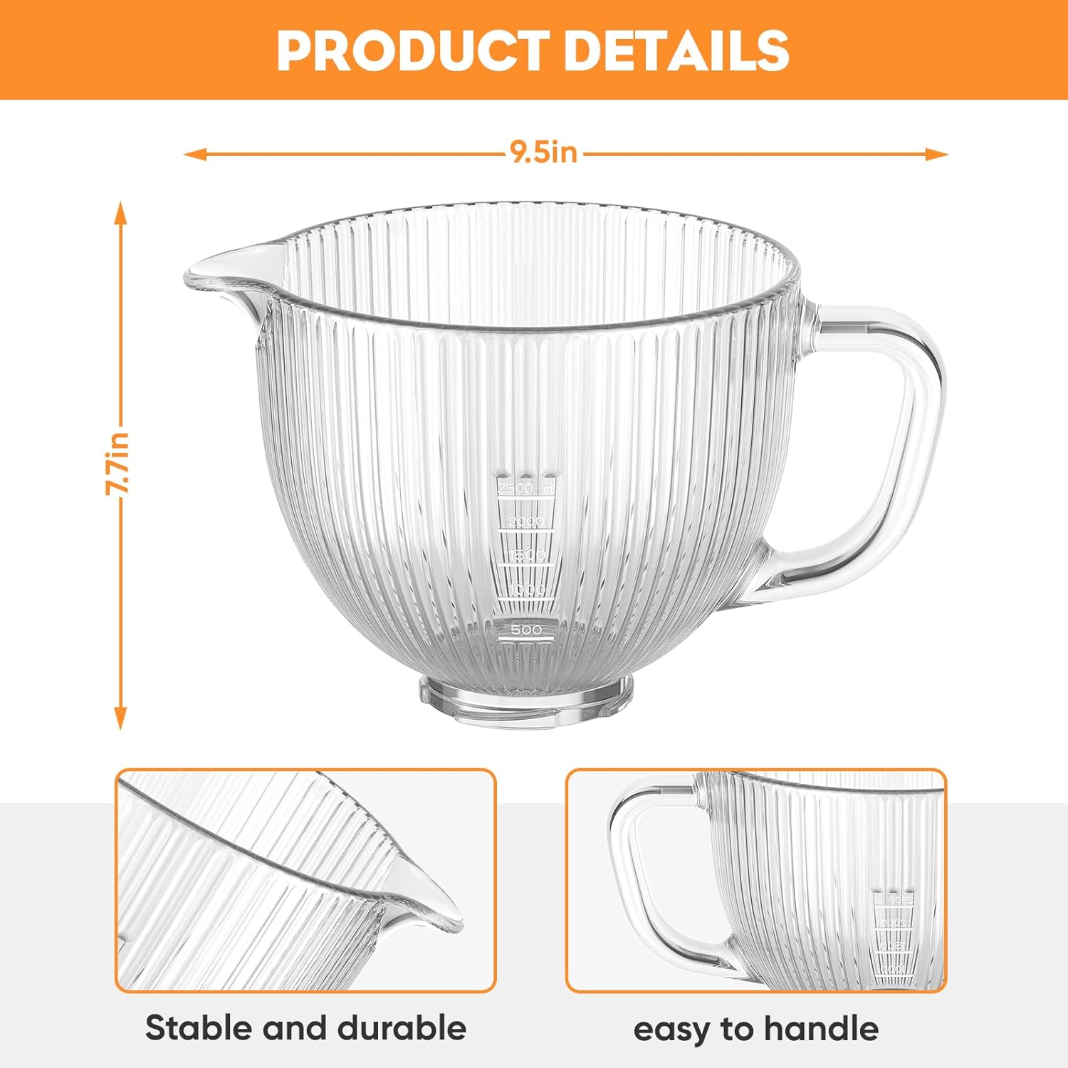 GVODE Glass Bowl for Kitchenai - Kitchen Appliances Kitchenaid avaliação e preço