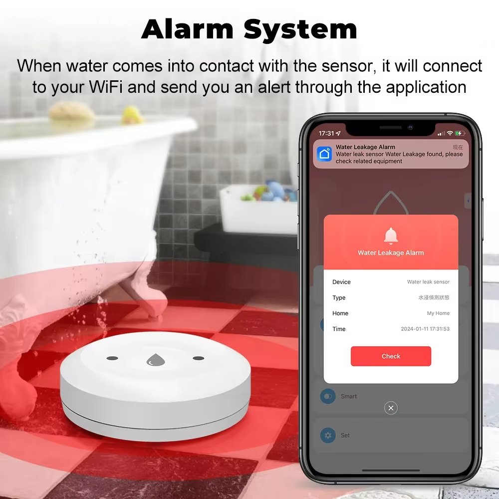 Tuya ZigBee 3.0 Water Leak Det - Kitchen Appliances Video avaliação e preço