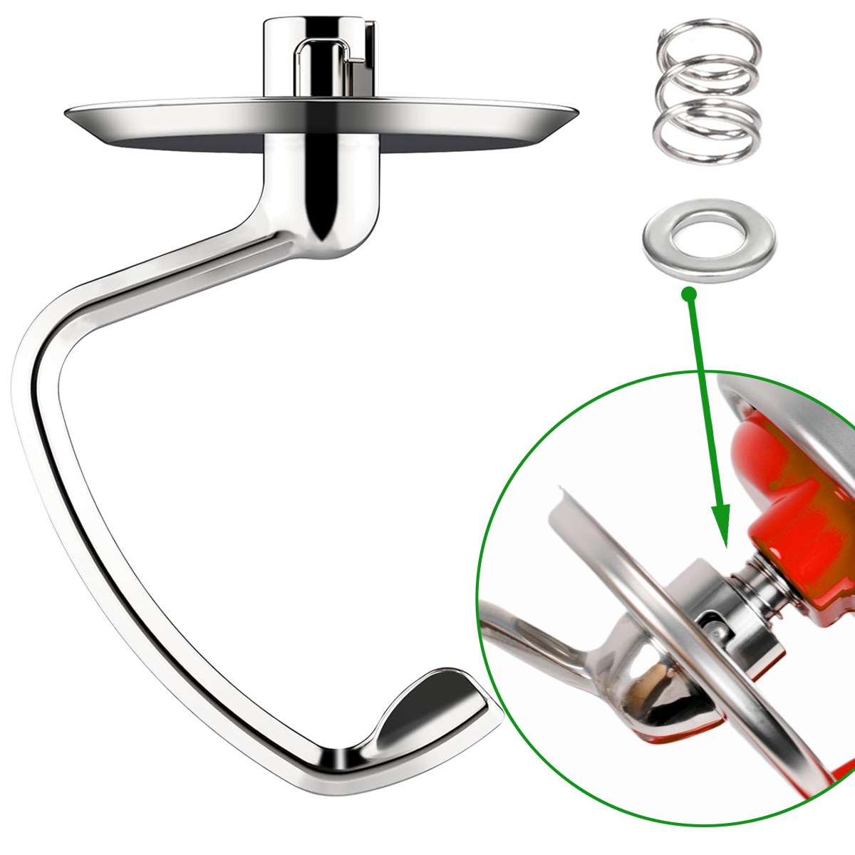 Stainless Steel Dough Hook Wit - Kitchen Appliances Kitchenaid avaliação e preço