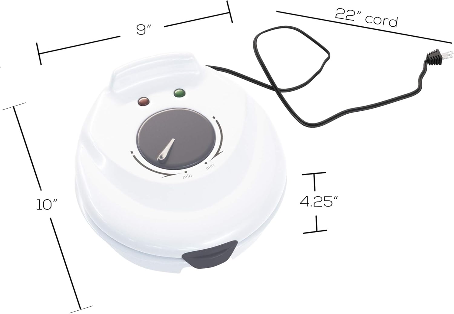 Electric Waffle Cone Maker wit - Kitchen Appliances In White avaliação e preço