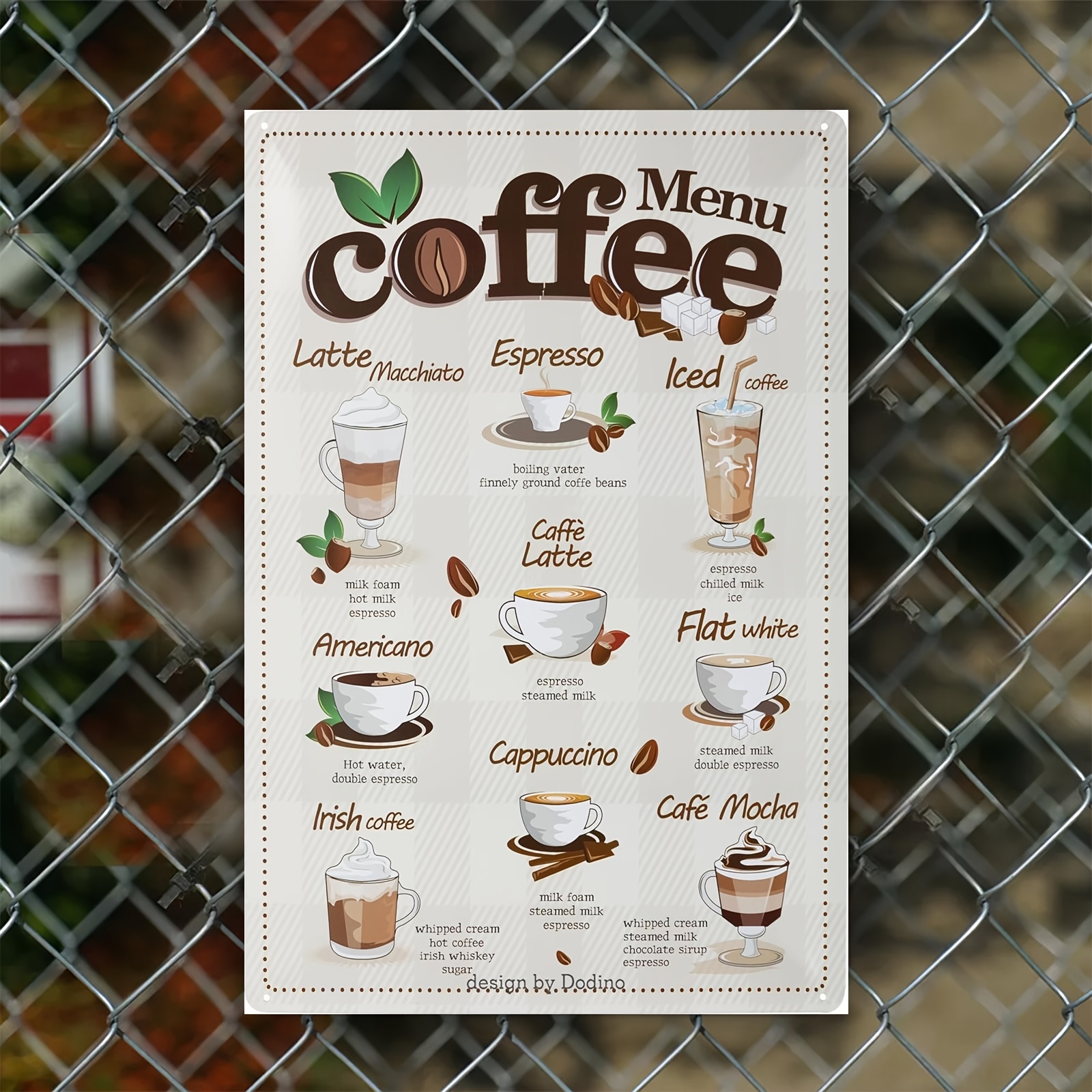 Art Decor Style Coffee Menu Ti - Kitchen Appliances Store avaliação e preço
