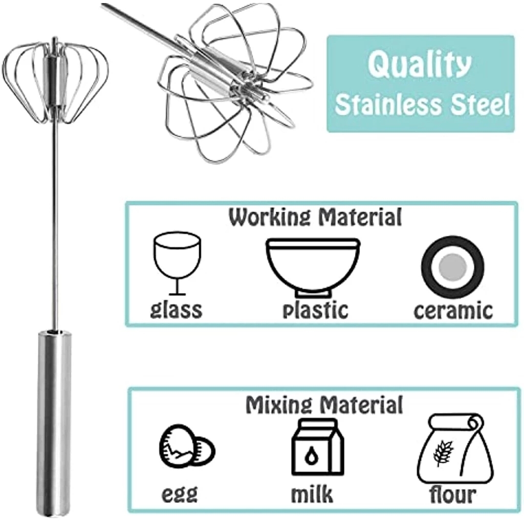 1/3pcs Stainless Steel Egg Bea - Kitchen Appliances Integrated avaliação e preço