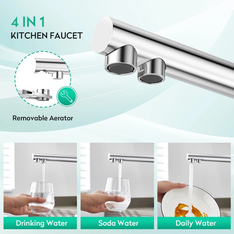 Soda 4 Way Kitchen Faucet Kitc - Kitchen Appliances Integrated avaliação e preço