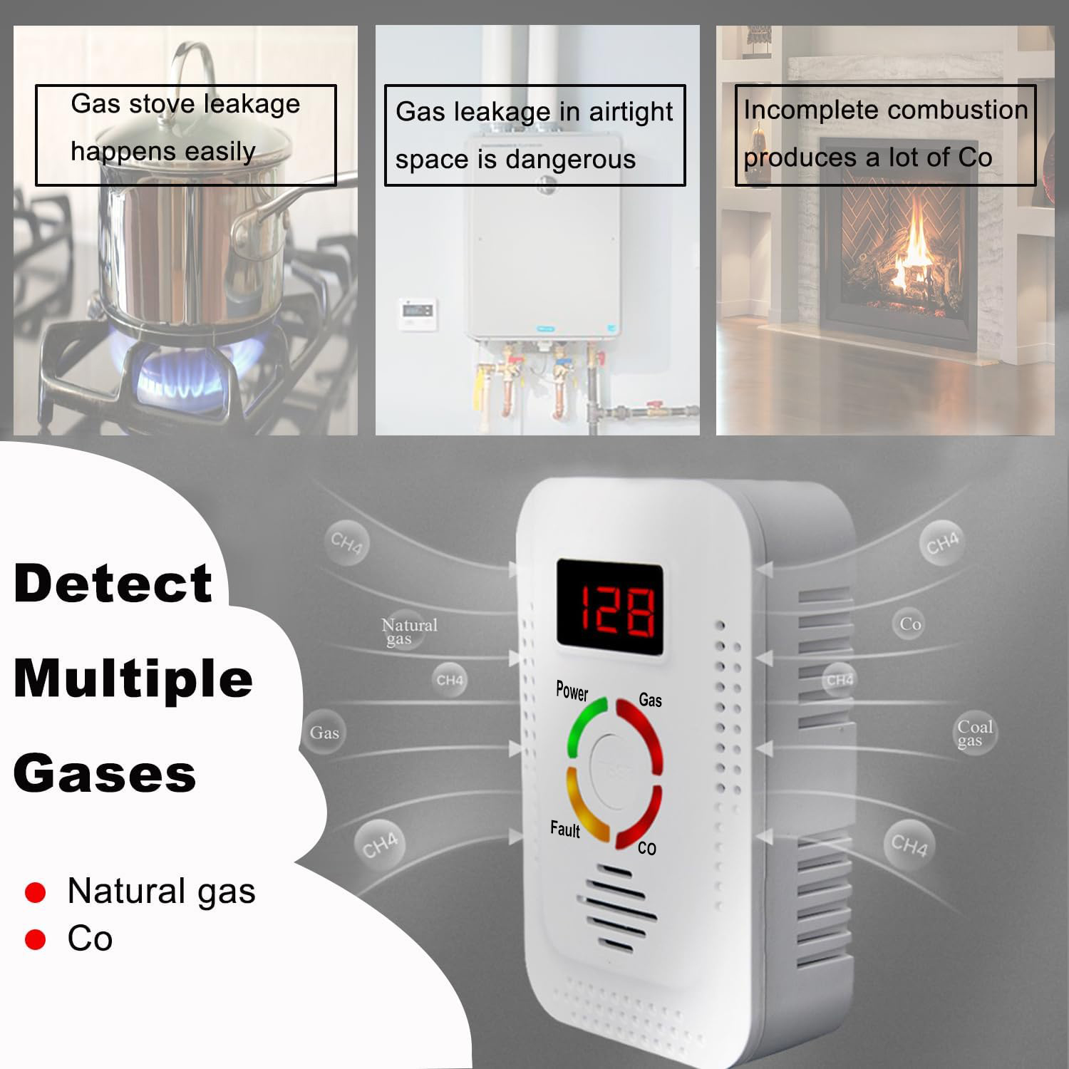 Natural Gas Detector 2in1 And  - Kitchen Appliances Video avaliação e preço