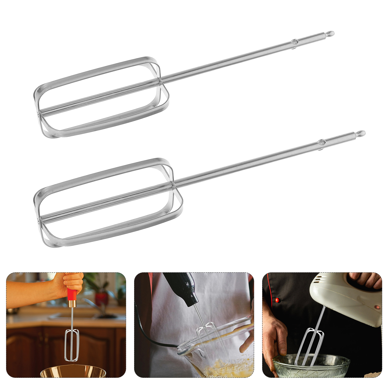 2 Pcs Stainless Steel Hand Mix - Kitchen Appliances Integrated avaliação e preço