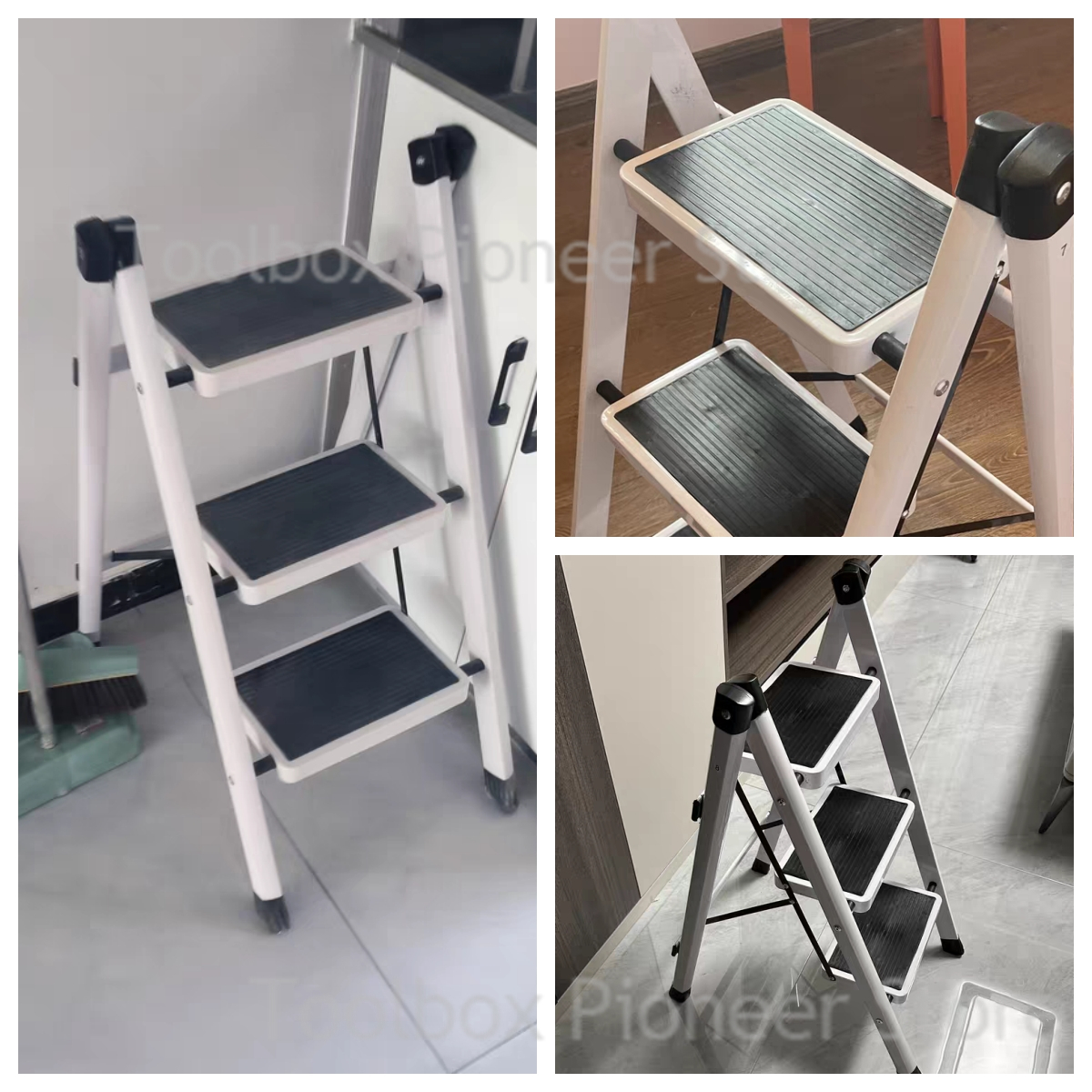 3-Step Foldable Ladder Chair W - Kitchen Appliances In White avaliação e preço