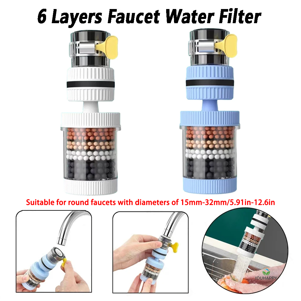 6 Layers Faucet Water Filter U - Kitchen Appliances And Utensils avaliação e preço